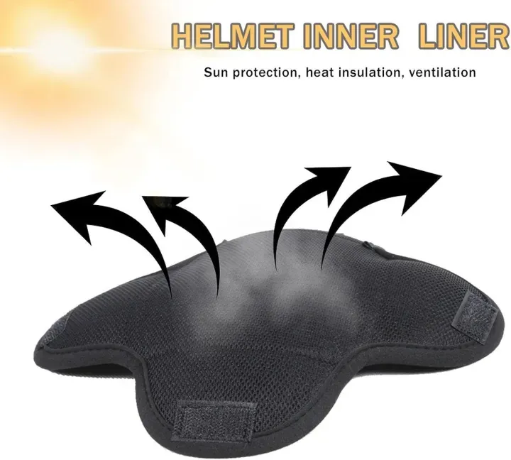 Motorcycle Helmet Inner Liner (Breathable, Washable, Quick-Dry Fabric) - Image 5
