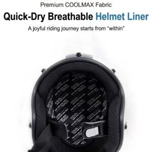CoolMax Motorcycle Helmet Inner Liner | Breathable, Washable & Anti-Odor | Fits All Helmets